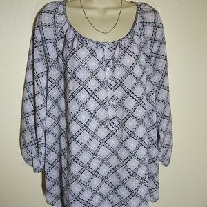 Croft & Barrow lavender blouse